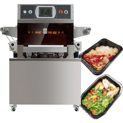 100m3 H Food Tray Sealing Machine Meal 450KG Vacuum Skin Packing Machine