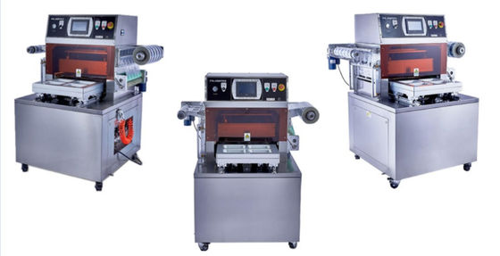 100m3 H Food Tray Sealing Machine Meal 450KG Vacuum Skin Packing Machine