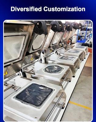 Stainless Steel Manual Heat Sealer Machine FR220E with Adjustable Temperature CE Certified for Food Tray Sealing