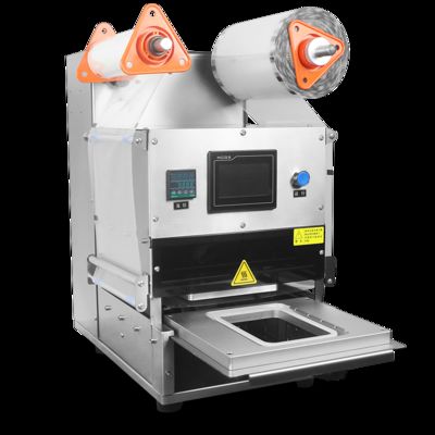 Pabrik Langsung Gas Listrik Penggantian Plastik Tray Listrik Pengemasan Biasa DF300TA-E Penutup Tray Makanan Otomatis