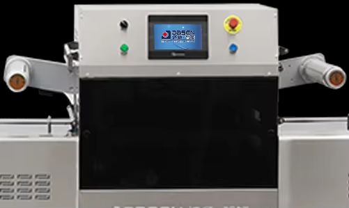 Automatic  Modified Atmosphere Packing Line Horizontal Push Rod Continuous Type DQ810TG-E Airflow Displacement Tray Sealer