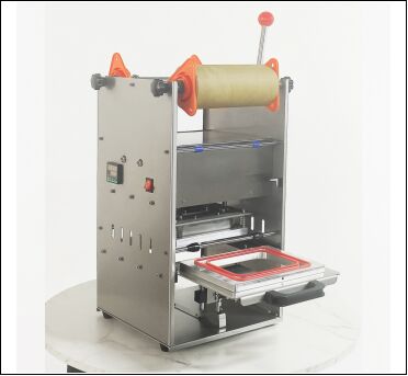 Mesin Segel Milk Tea Manual Elektrik dengan Bodi Stainless Steel Food-Grade dan Cetakan Aluminium Anodized 6061